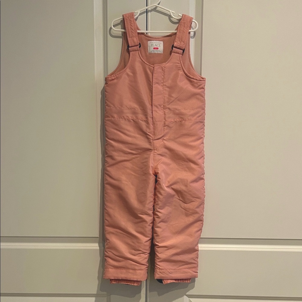 The Children's Place Pink Puffer Overalls